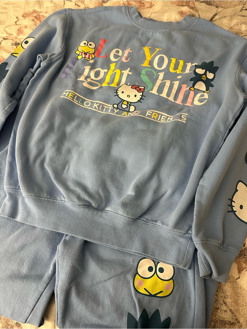 Hello Kitty Light Blue 'Let Your Light Shine' Pajama Set